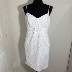 Forever 21 White Spaghetti Strap Mini Dress
